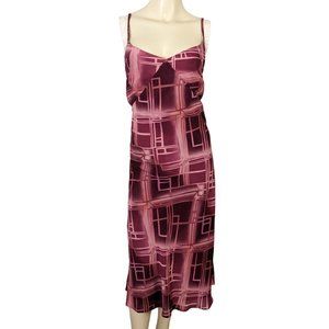 Mlle Gabrielle spaghetti straps summer burgundy pink dress‎ size 18